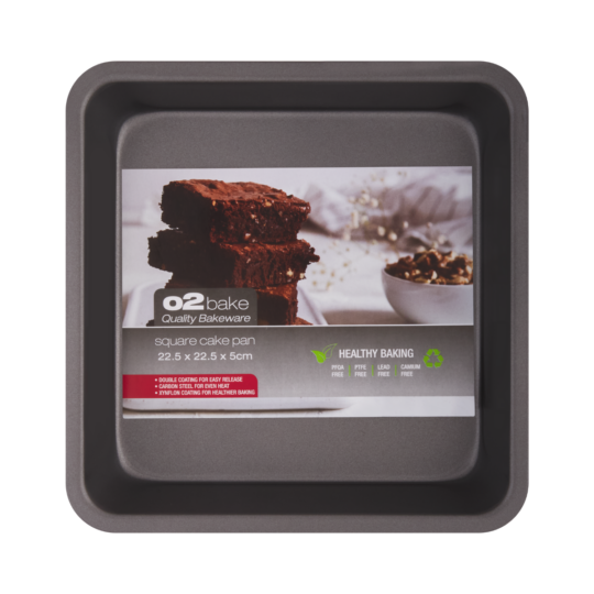 O2 Square Cake Pan 22.5cm