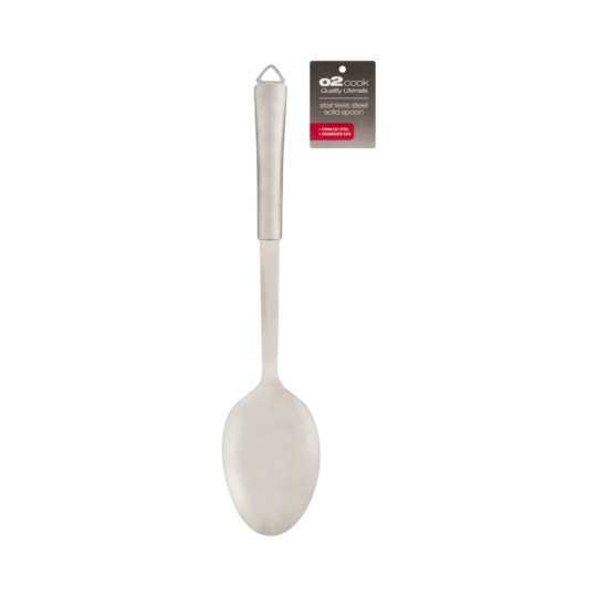 O2 Stainless Steel Solid Spoon