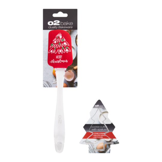 O2 Santa Cookie Cutter & Spatula set