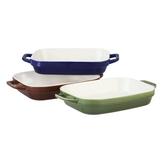 O2 Rectangular Porcelain Baker 34cm